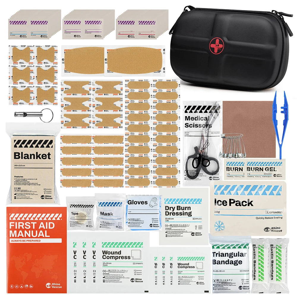 Rider's Waterproof First Aid Kit – 89-Piece Compact Emergency Pack