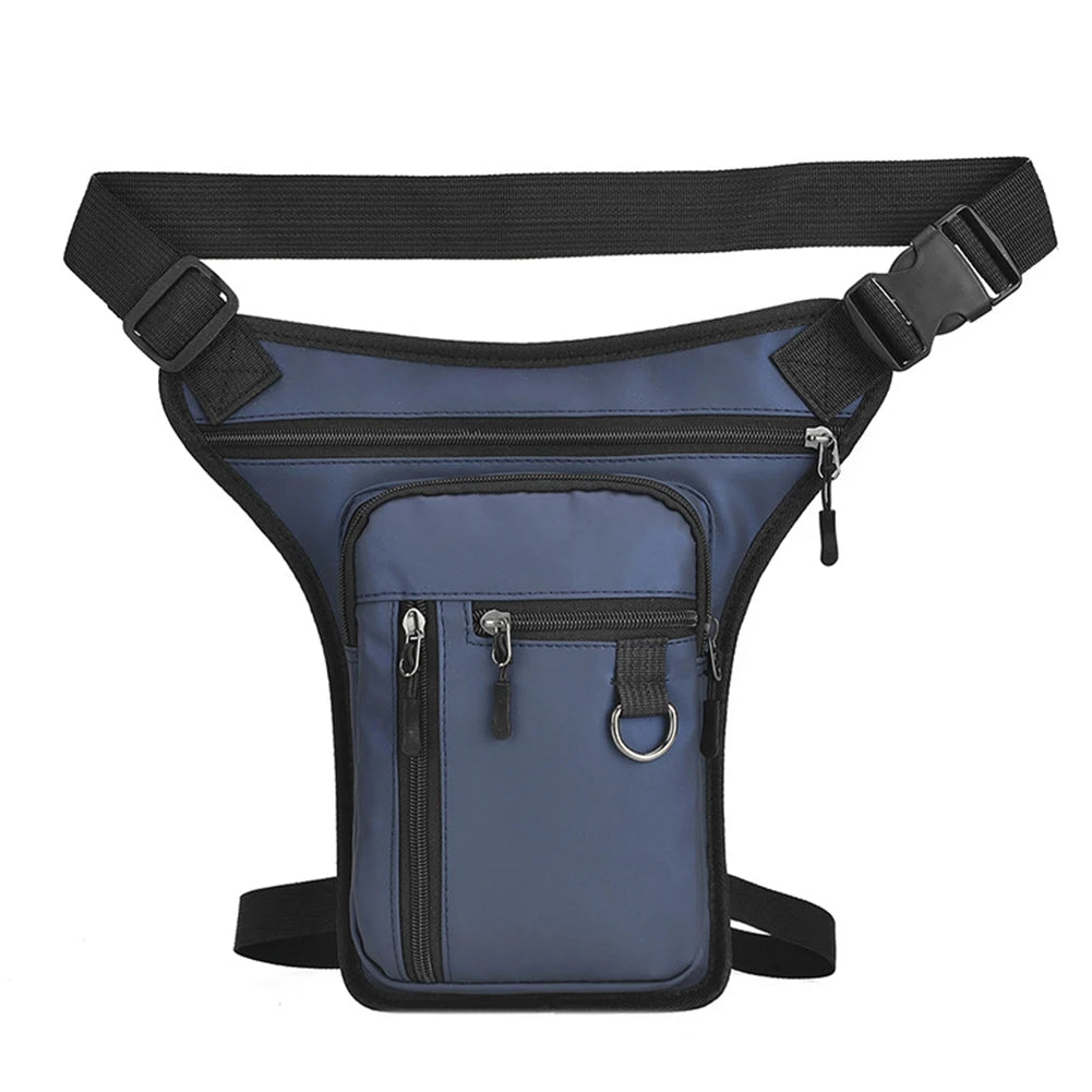 Moto Thigh Bag | Waterproof Drop Leg Pack in Leather & Polyester