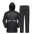 Waterproof Motorcycle Rain Suit – Hooded Jacket & Pants | Reflective Strip