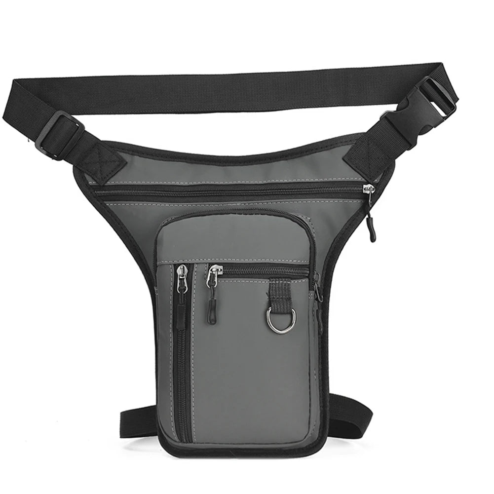 Moto Thigh Bag | Waterproof Drop Leg Pack in Leather & Polyester