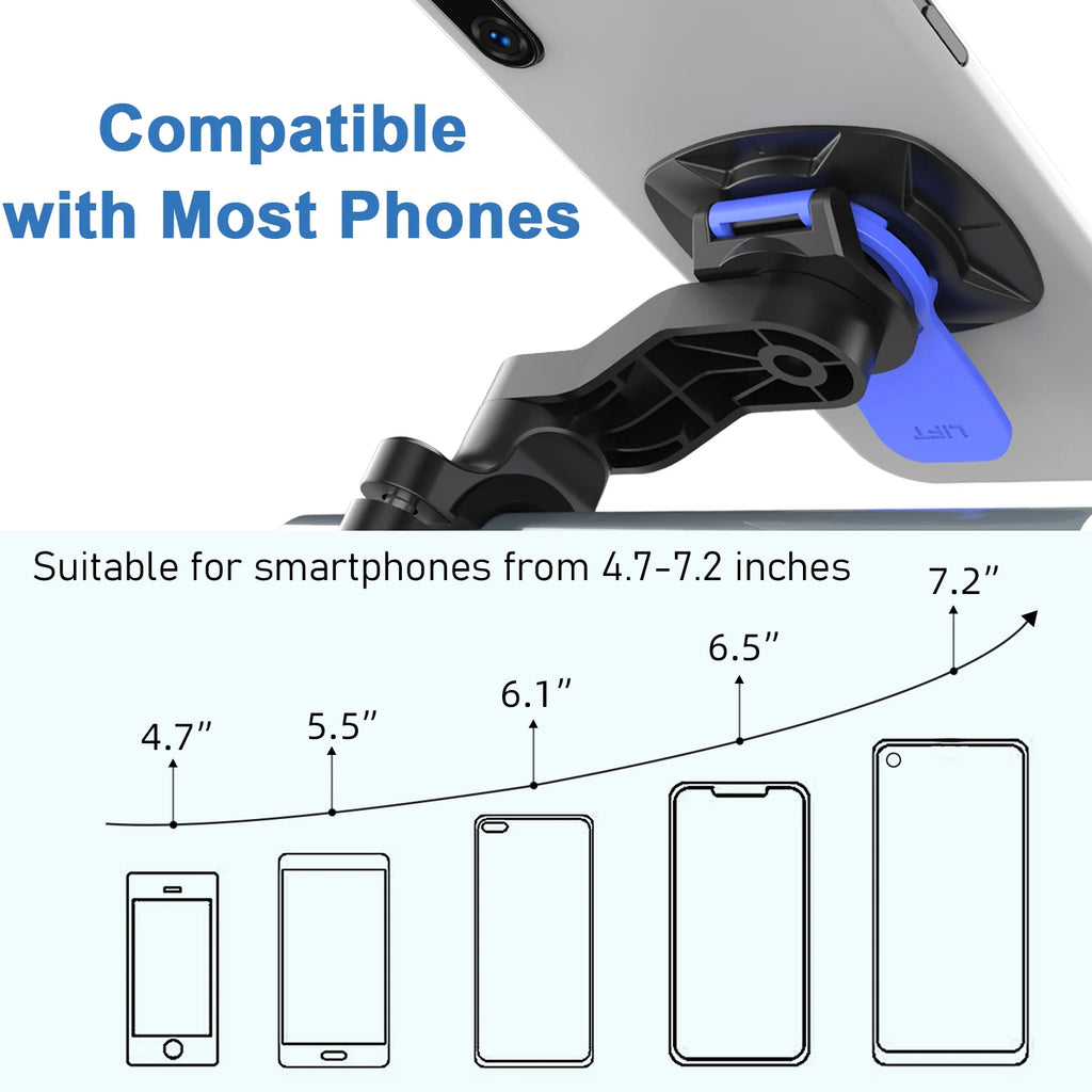 Anti-Shake Motorcycle Phone Mount | Vibration Dampener & Quick-Release Holder