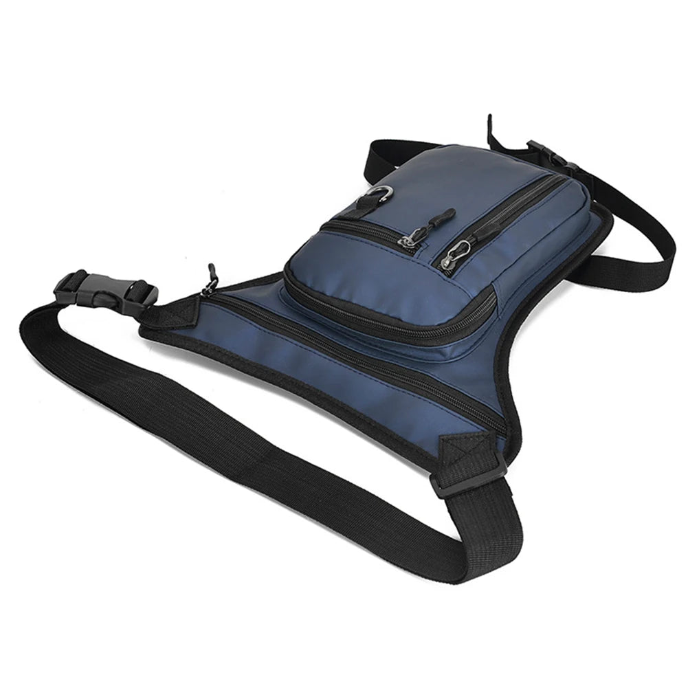 Moto Thigh Bag | Waterproof Drop Leg Pack in Leather & Polyester