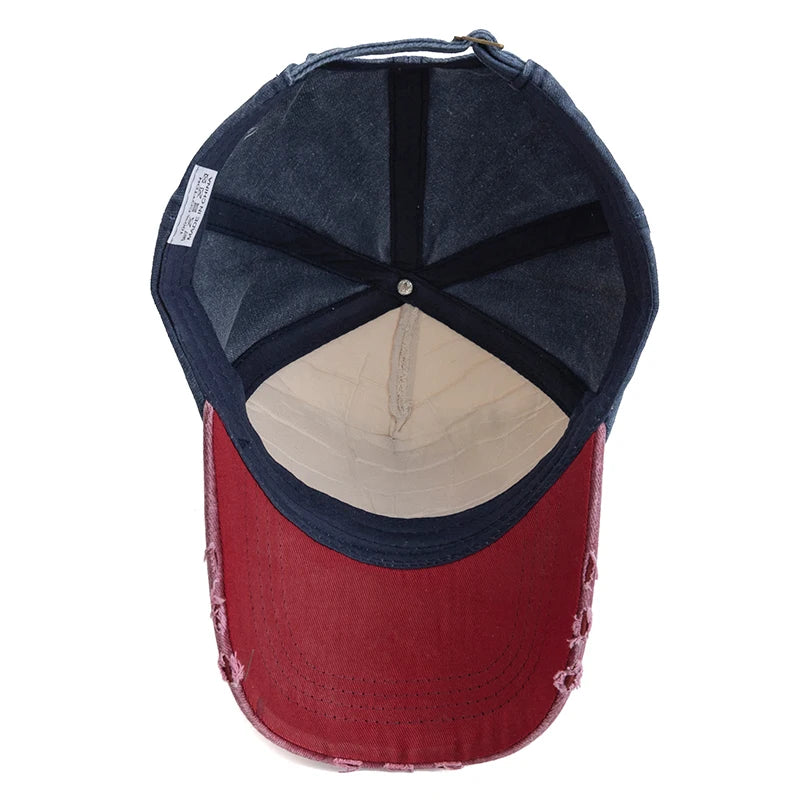 American Pride Motorcycle Cap – Vintage Washed Baseball Cap