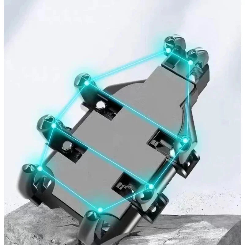 360° Motorcycle Phone Mount | Rearview Mirror & Handlebar Holder with Auto-Lock