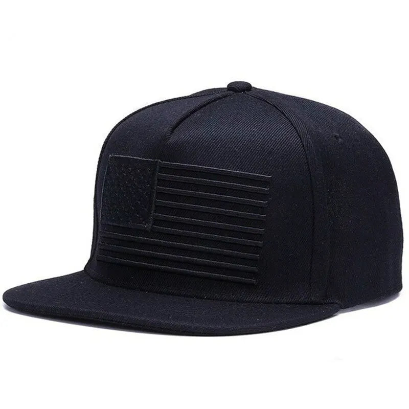 Rider's Flag Snapback | Adjustable Flat Brim Cap