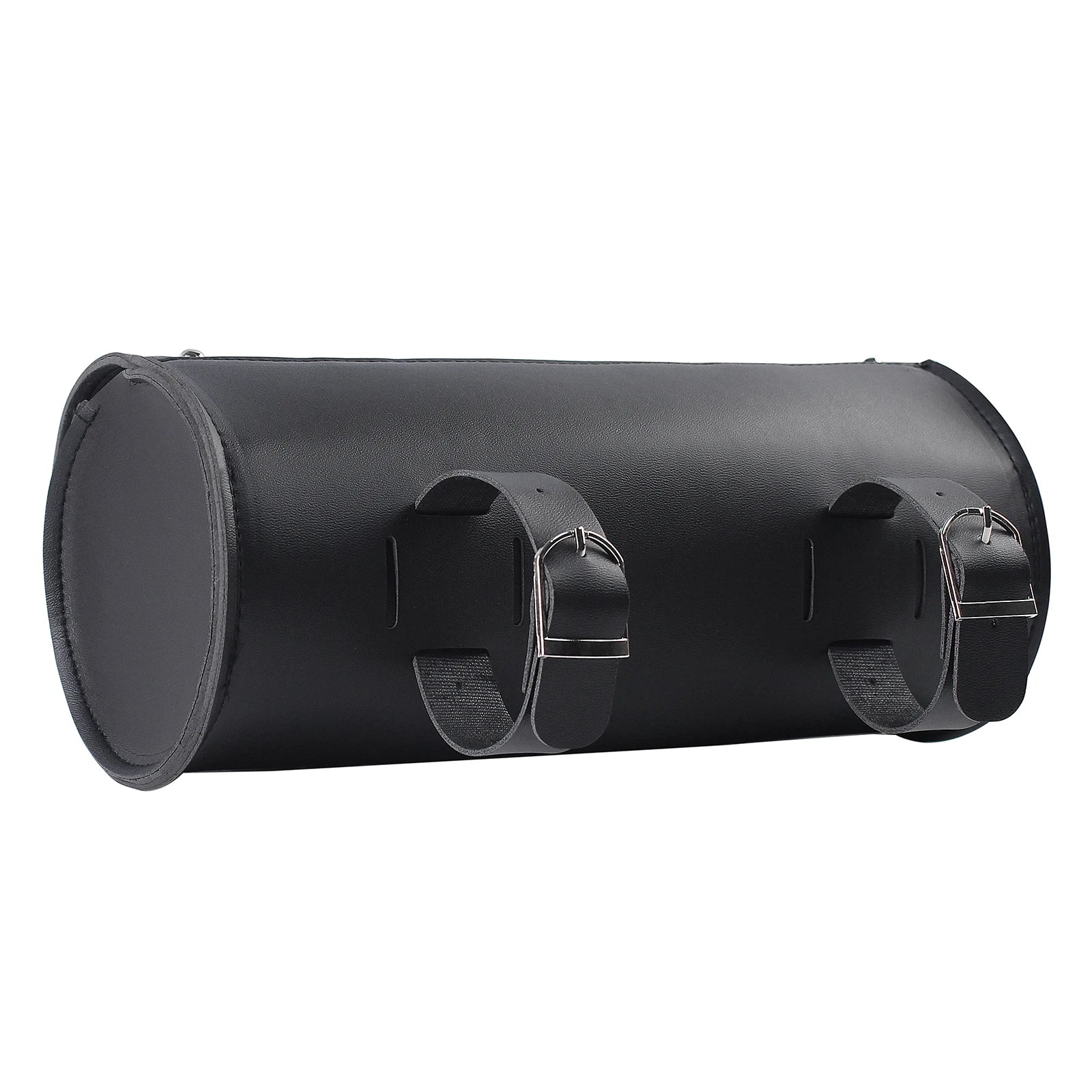 Retro Handlebar Roll Bag | Lockable Faux Leather Motorcycle Tool Bag