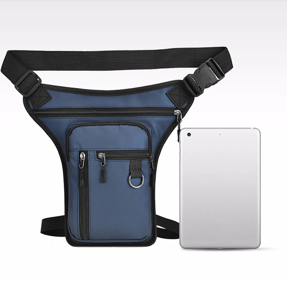 Moto Thigh Bag | Waterproof Drop Leg Pack in Leather & Polyester