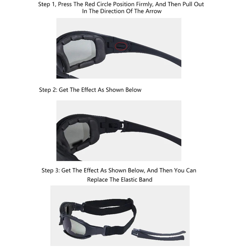 Coastal Tactical Riding Goggles – Polarized 4-Lens Kit | UV400 Windproof
