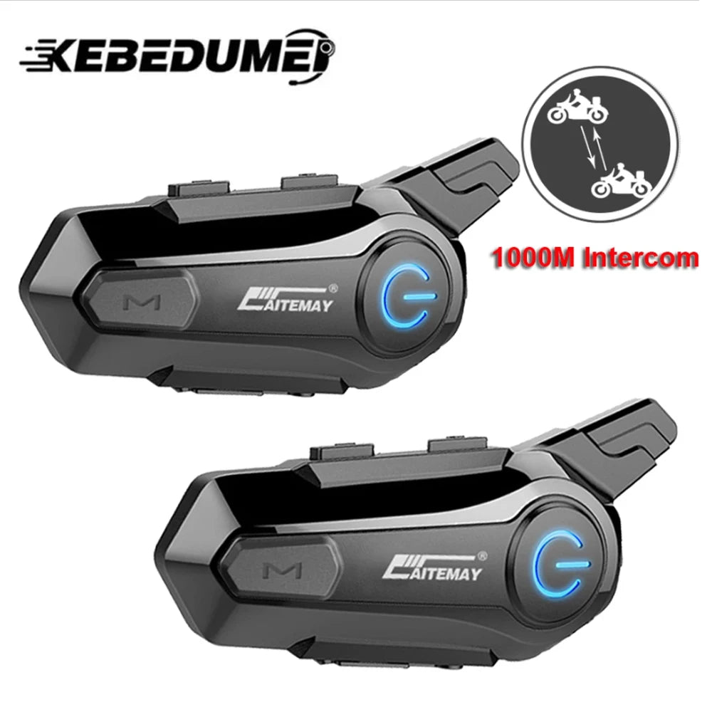 1000M Bluetooth Helmet Intercom – Wireless Handsfree for Riders