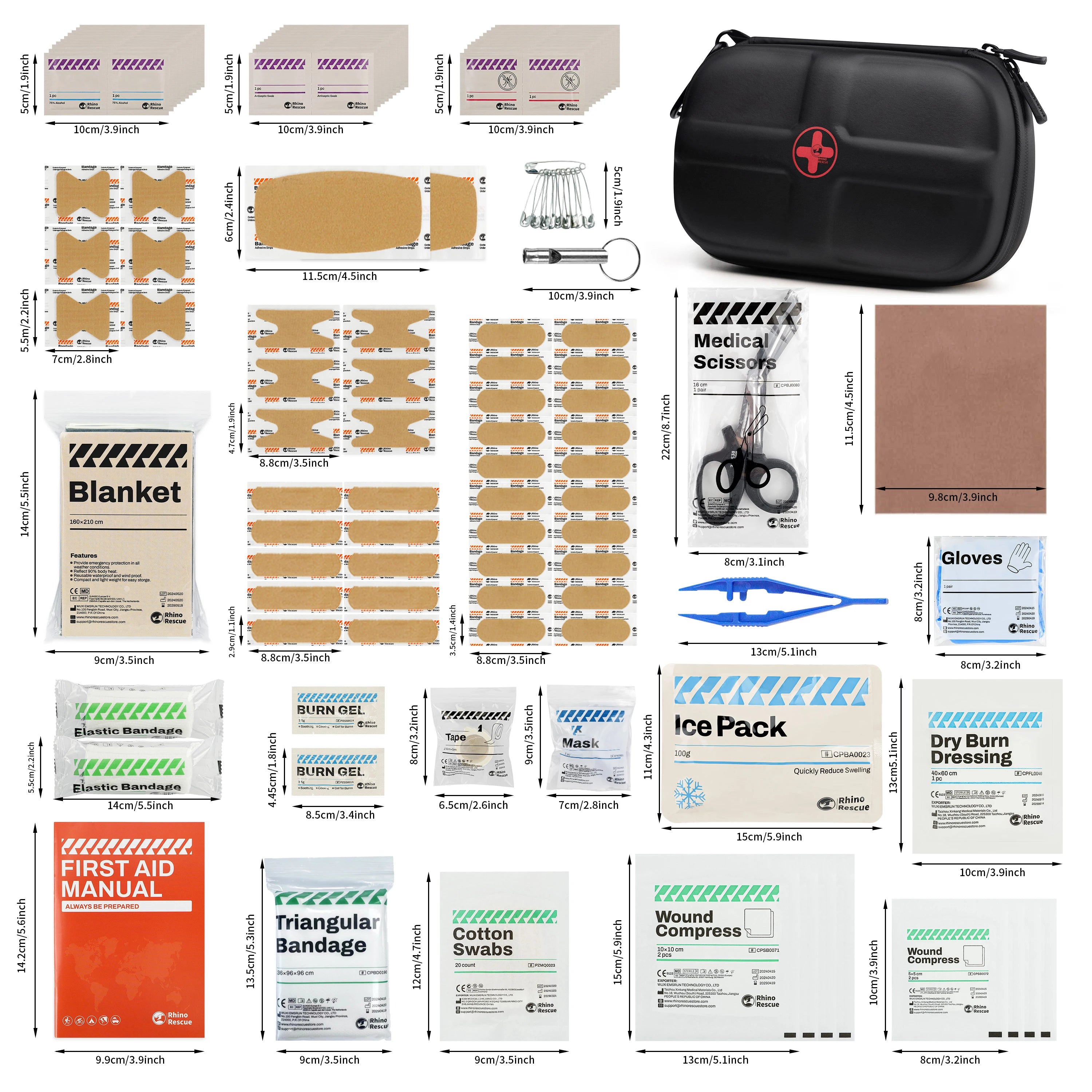 Rider's Waterproof First Aid Kit – 89-Piece Compact Emergency Pack