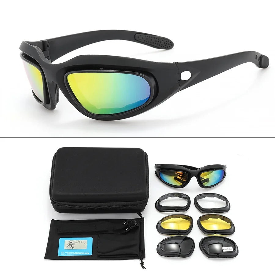Polarized Riding Sunglasses – UV400 | 4-Lens Kit